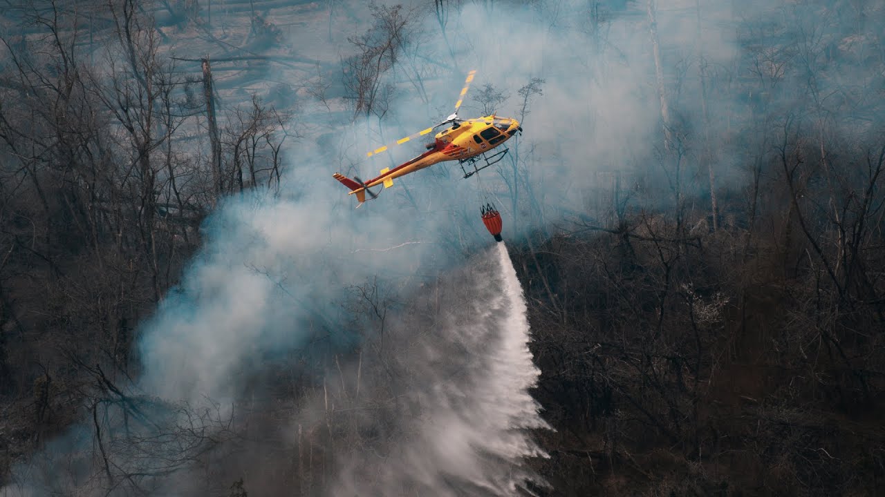 Incendio Levico Terme 24 Marzo