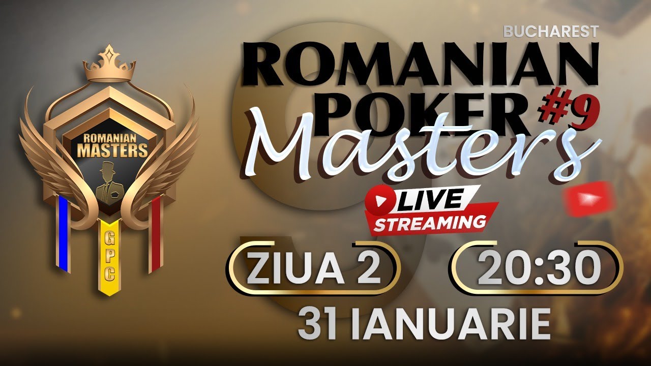 🛑 Romanian Poker Masters  (Day2 100.000 Euro GTD) 🛑