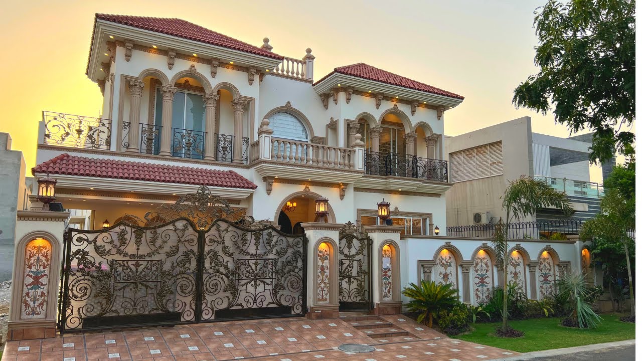 1 Kanal Beautiful Spanish Design House For Sale In State Life Society Lahore #EstateLegends