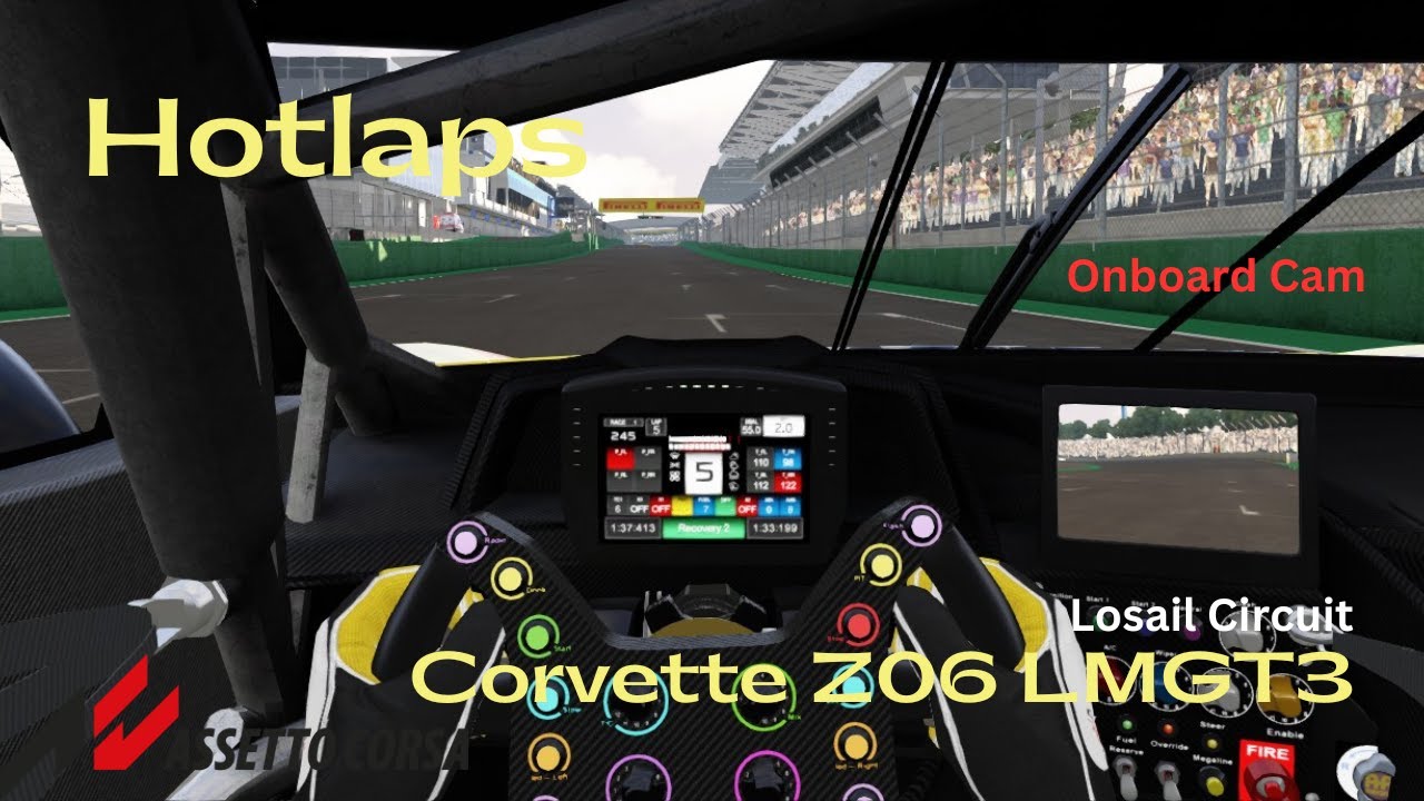 Hotlaps Wtih Corvette Z06 LMGT3.R Onboard Cam at Interlagos Circuit | Assetto Corsa