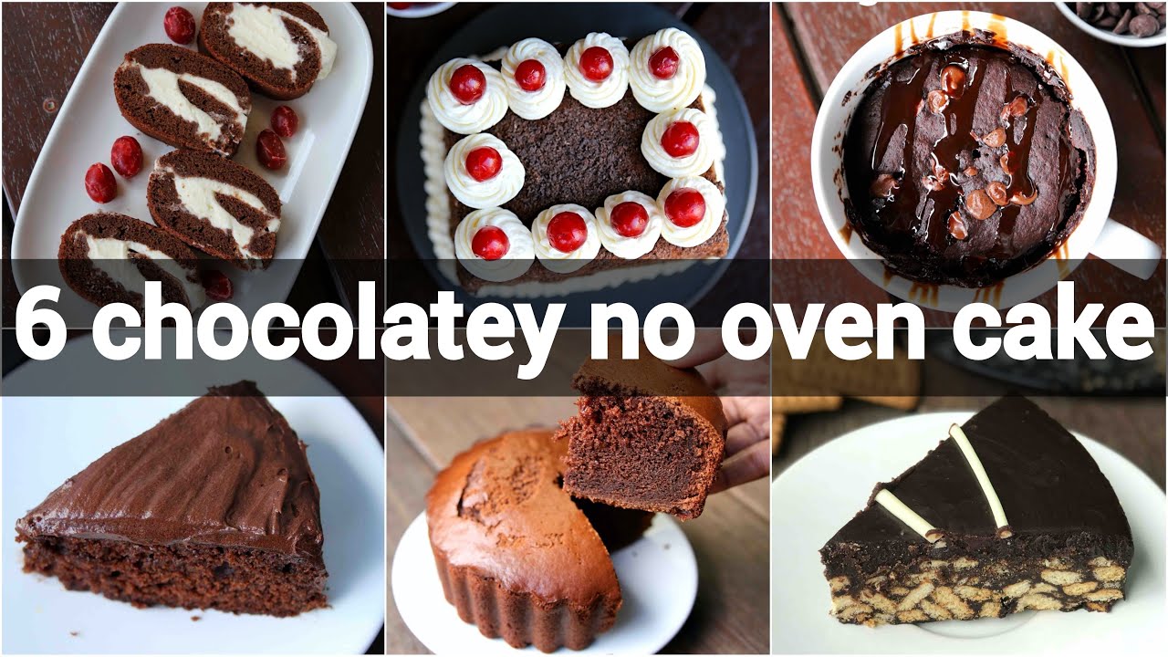 6 easy no oven cake recipes for lockdown | बिना ओवन के बिस्कुट केक | instant chocolate cake recipes