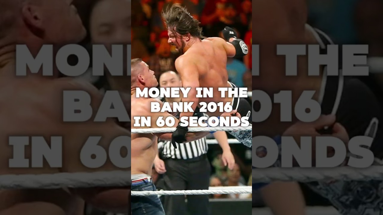 Money in the Bank 2016 in 60 seconds #wwe #wrestling #shorts