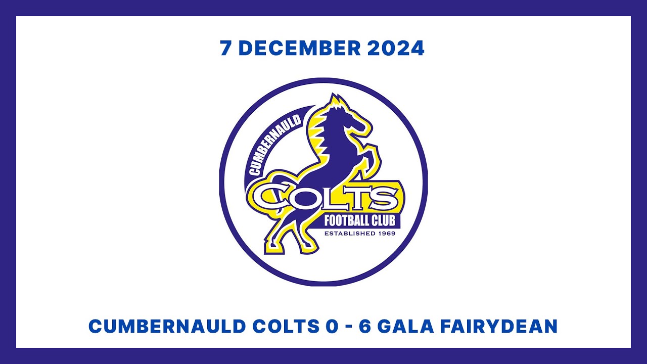 Cumbernauld Colts 0:6 Gala Fairydean | SLFL | 7 December 2024