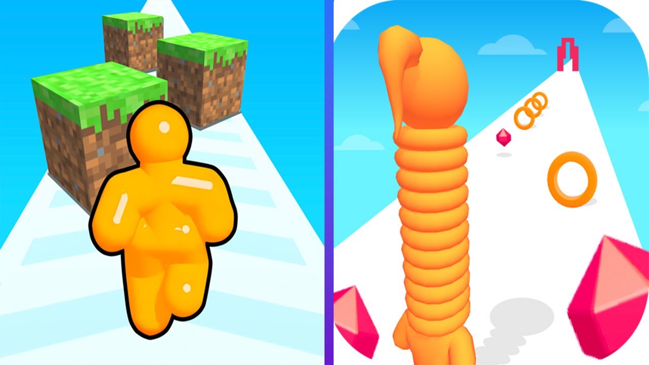 Tall Man Run VS Long Neck Run - All Level Android iOS Gameplay #3