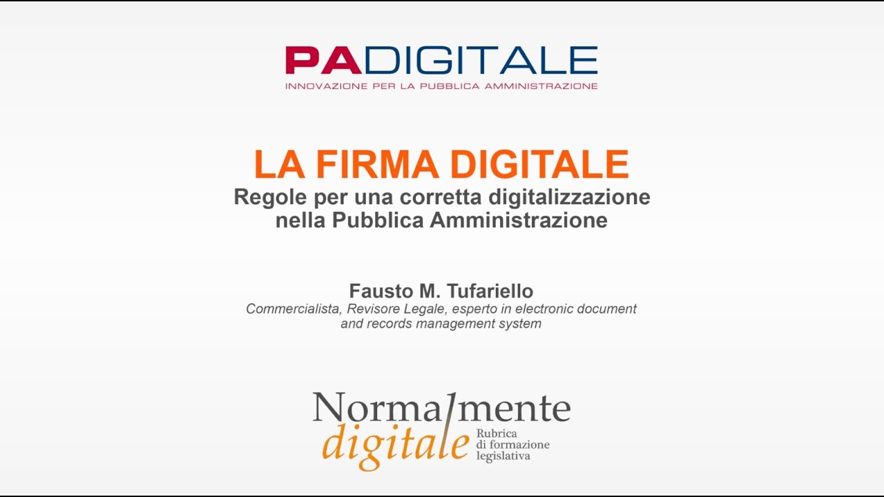 Normalmente Digitale - Cap. 2 - La firma digitale