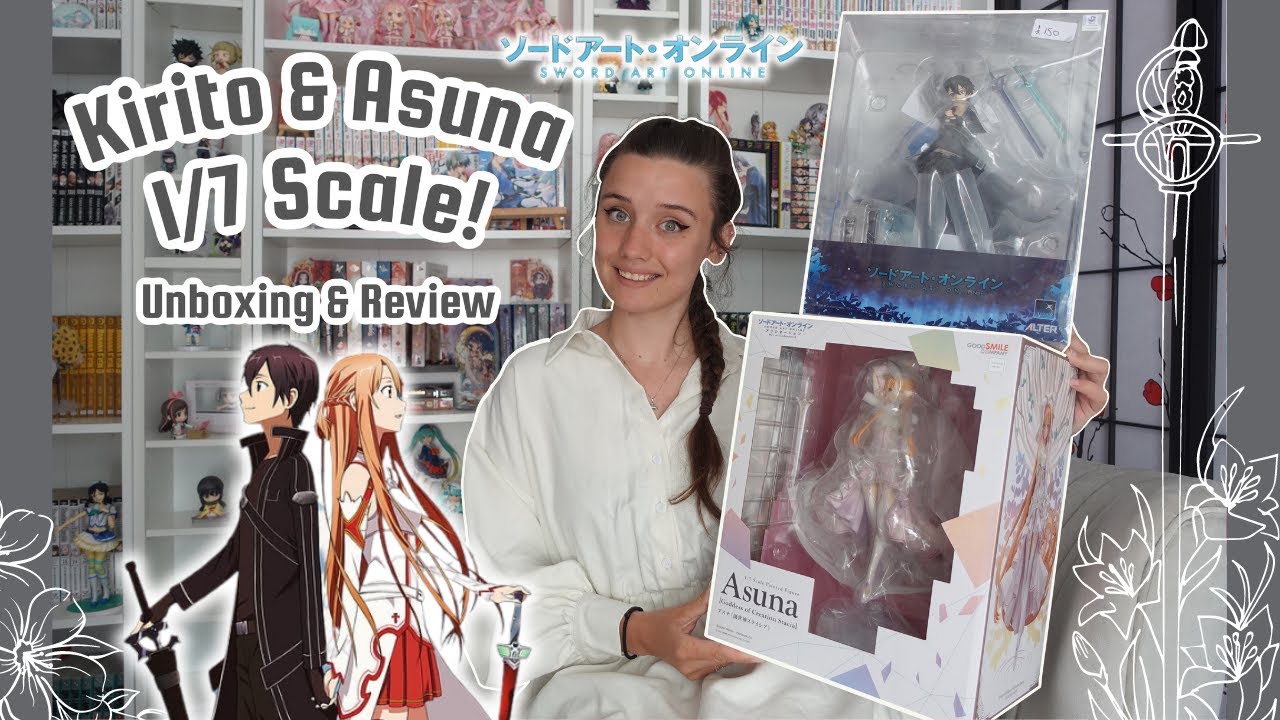 Sword Art Online - Kirito & Asuna 1/7 Anime Figure Unboxing & Review! - My first OTP!