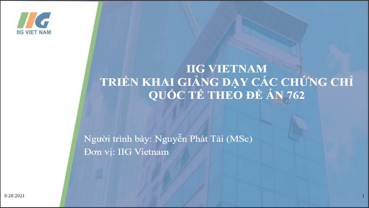 Chuyên đề Các chứng chỉ Quốc tế IC3 và MOS
