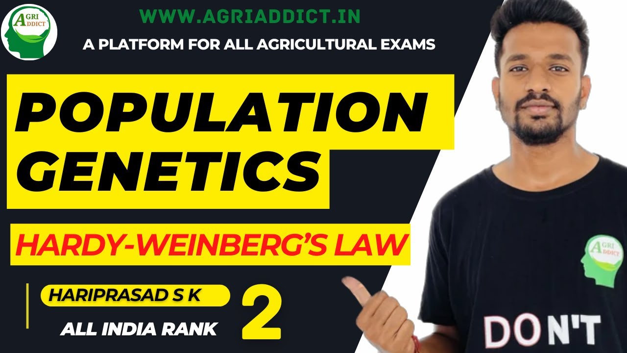 Population Genetics-2|Hardy Weinberg's Law | ICAR AIEEA PG PLANT SCIENCES|JRF/SRF/CUET| Genetics