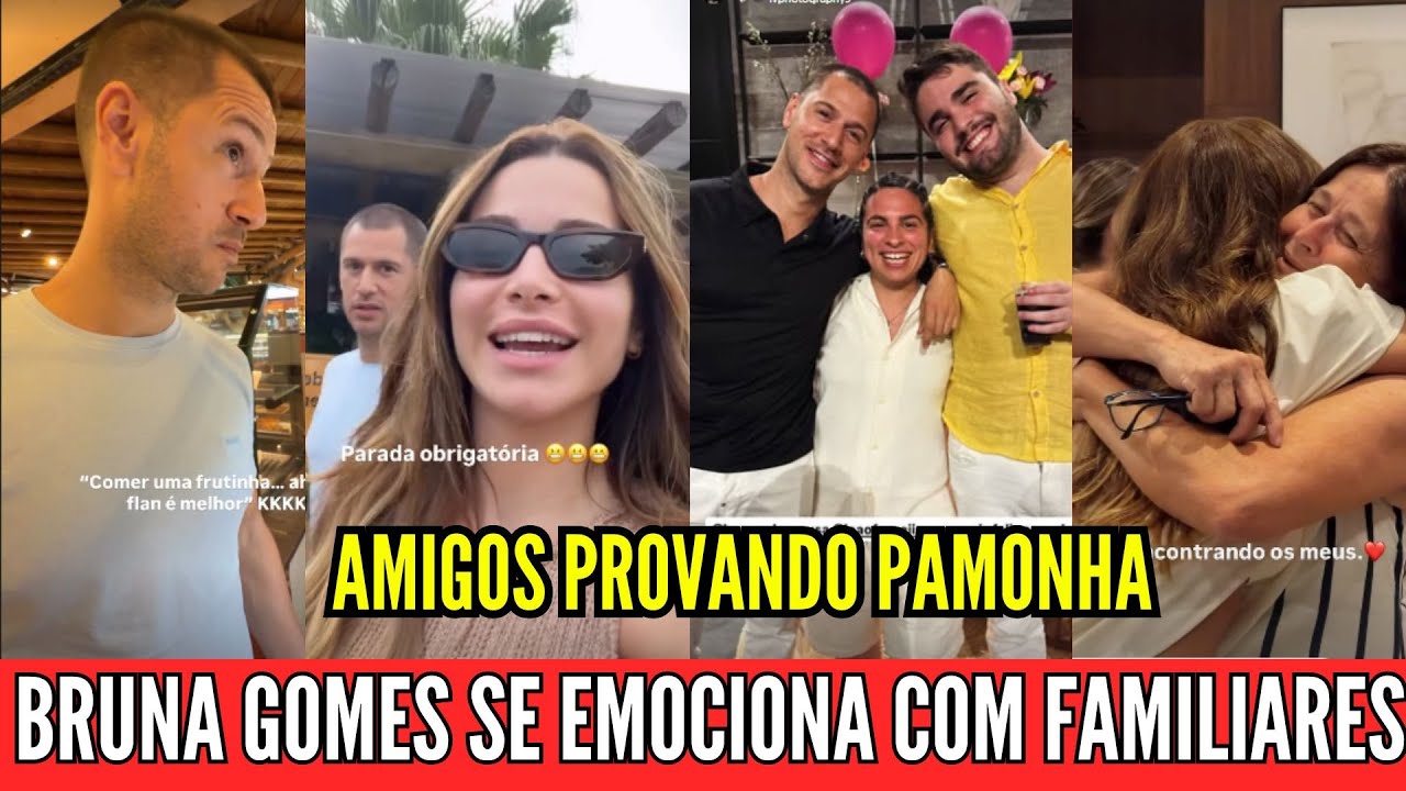 Bruna gomes se emociona, Bernardo Sousa faz declaração, amigos provam pamonha; aniversário