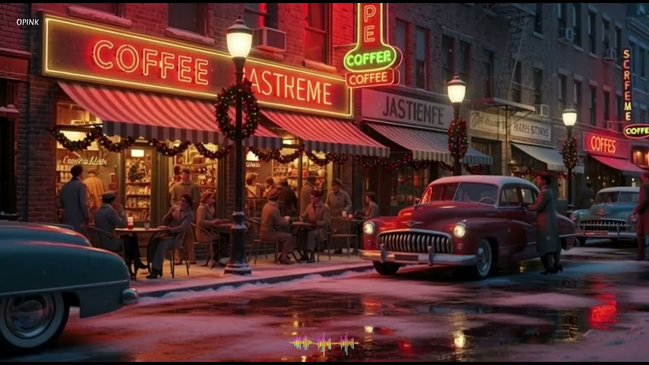 ✨ Cozy Jazz for a Snowy Night at a Vintage Cafe Relaxing 눈 오는 밤 빈티지 카페의 아늑한 재즈 | 공부, 작업, 휴식을 위한 음악)