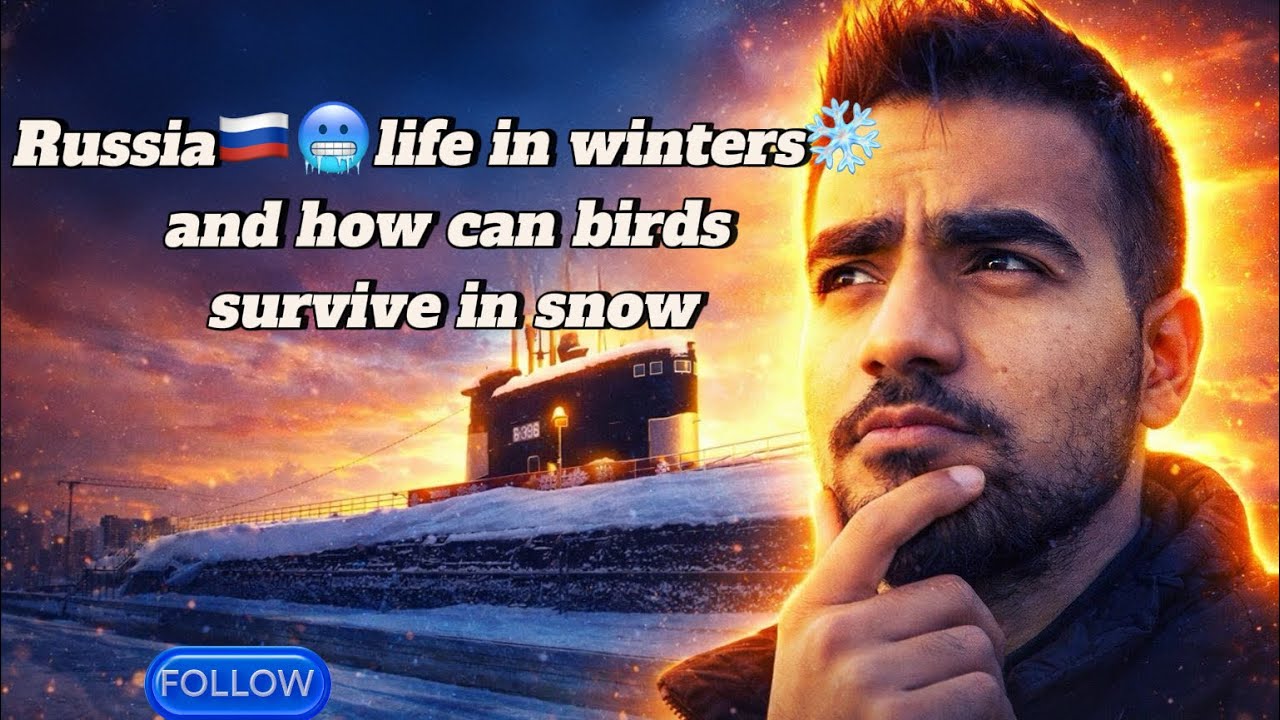 Winters❄️ in Russia🇷🇺| how can birds🕊️🥶survive and people or normal days