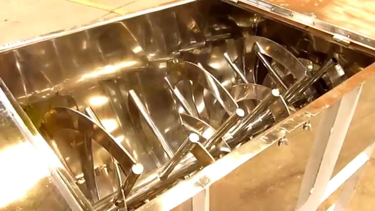 VIDEO MEZCLADORA DE CINTAS 500KG INOXIDABLE