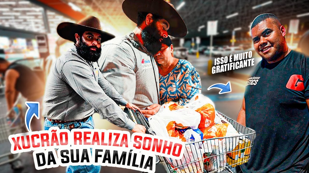 XUCRÃO FAZ UMA COMPRA GIGANTE PARA SUA MÃE COM BITELO
