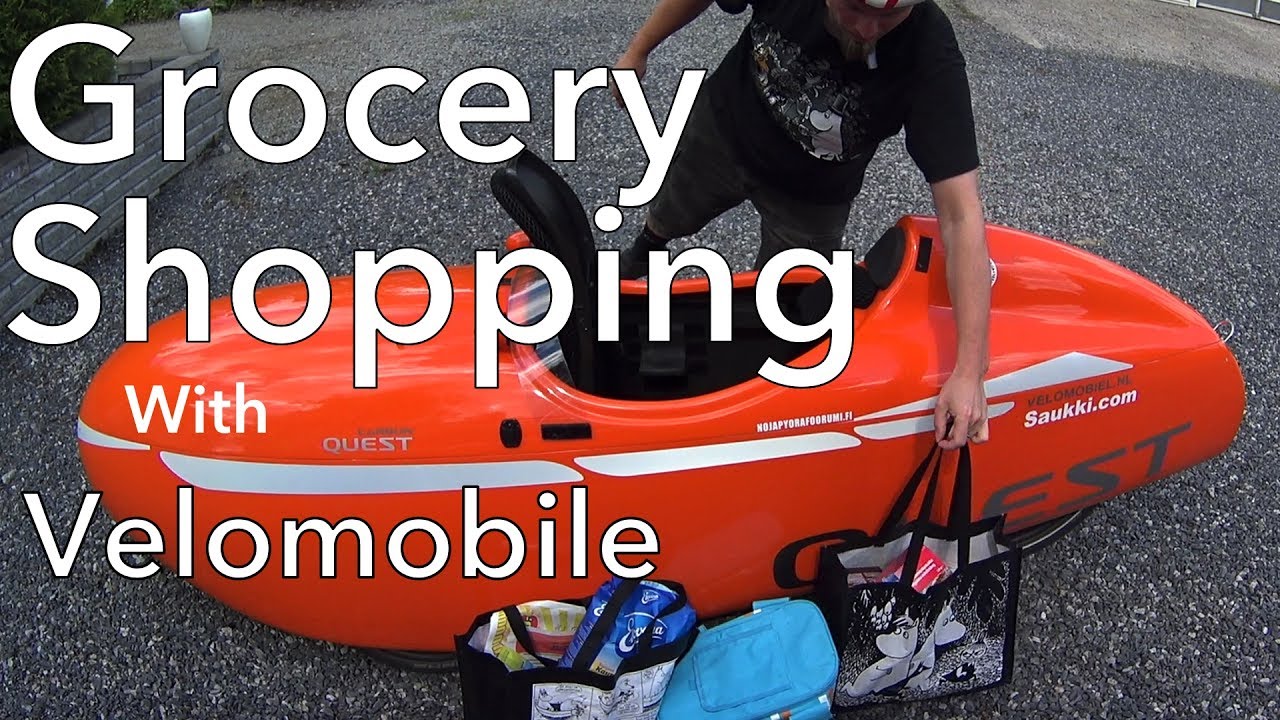 Grocery Shopping with a Velomobile