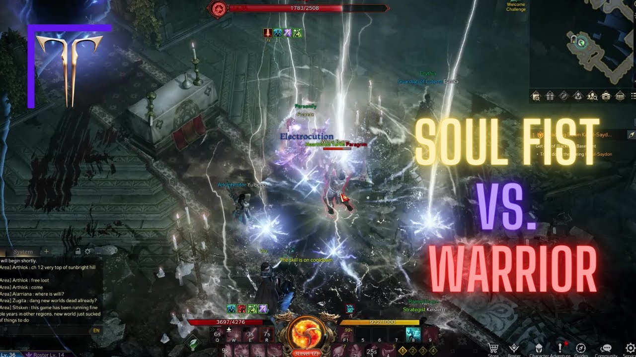 Soul Fist vs Warrior lvl 36 PvP - Lost Ark