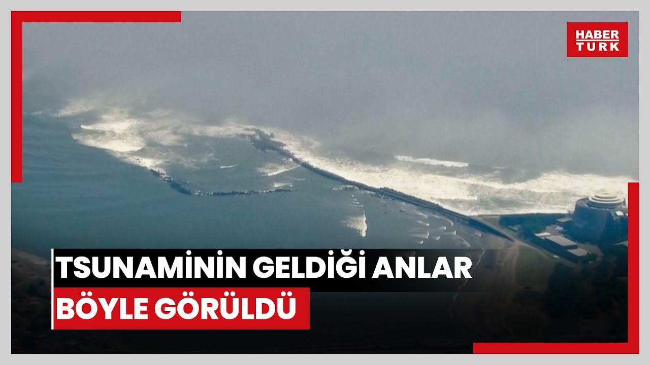 Rusya Kamçatka depremi sonrası tsunaminin geldiği anlar!