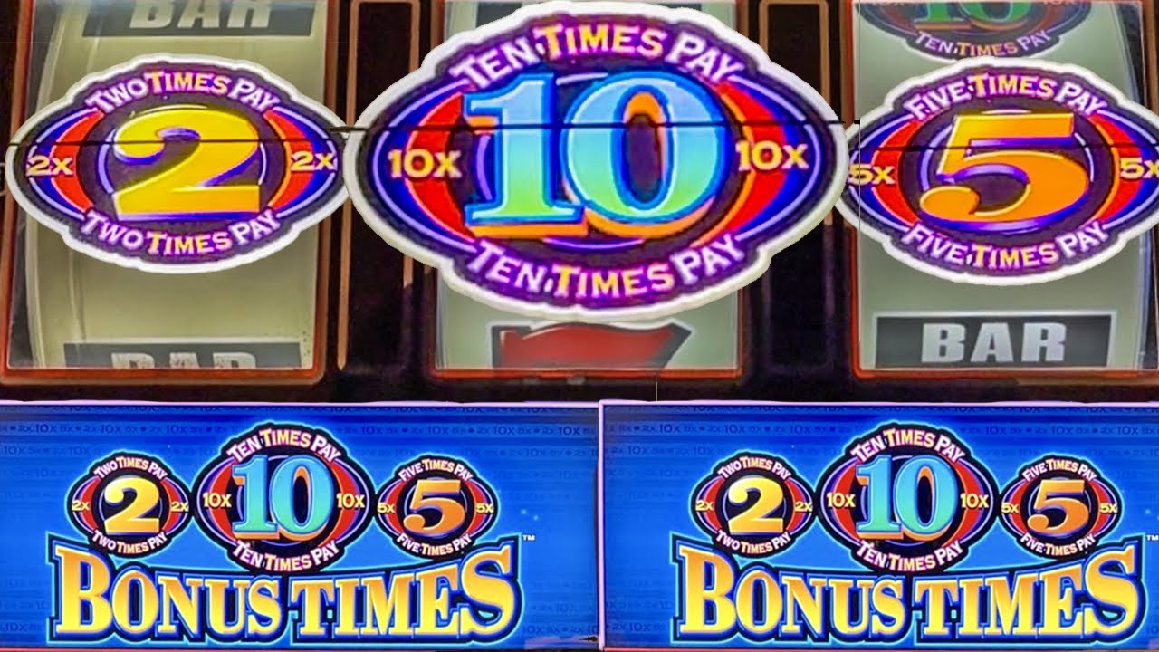 2X5X10X Bonus Times Pay Old School 3 Reel Casino Slot