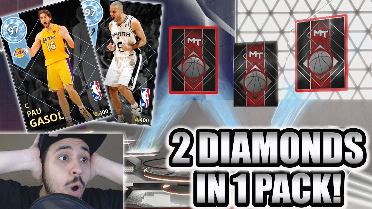 PULLED 2 DIAMONDS IN ONE PACK IN THE NEW PLAYOFF THROWBACK MOMENTS PACKS IN NBA 2K18 MYTEAM