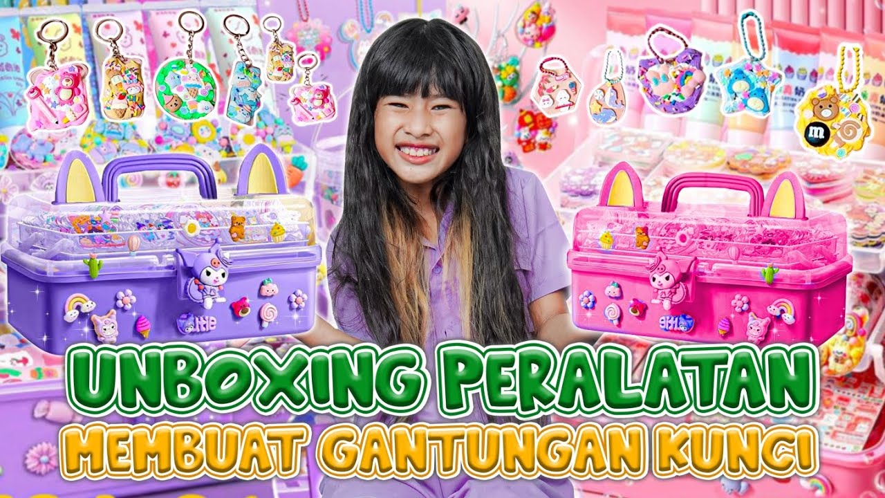 DISTA UNBOXING ALAT PEMBUAT GANTUNGAN KUNCI🤩!! SEMUANYA BAGUS BANGET😍 #viralvideo