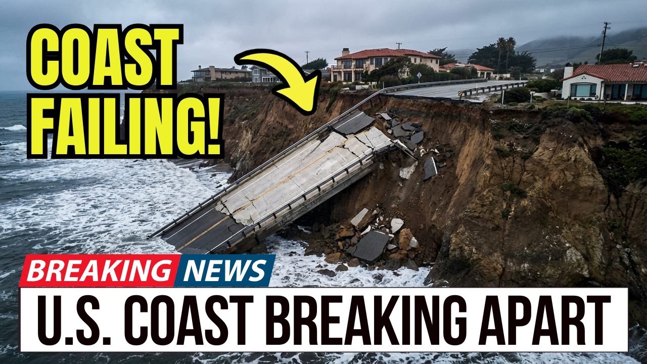 Landslides and Coastal Erosion Damage Parts of the California Coast