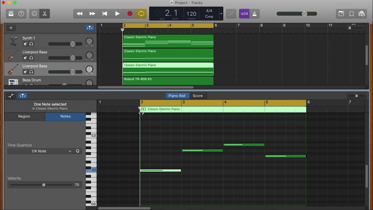 GarageBand Build A Piece: 4_Add Flavor To Your Bass Line