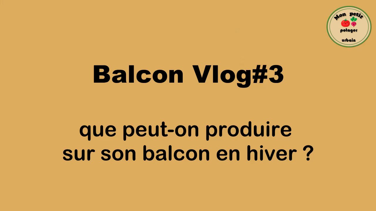 Balcon tour - potager d'hiver en pot