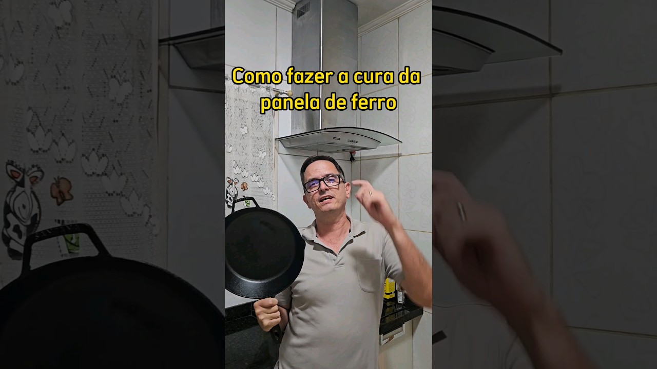 Como fazer a cura de panela de ferro? #paneladeferro