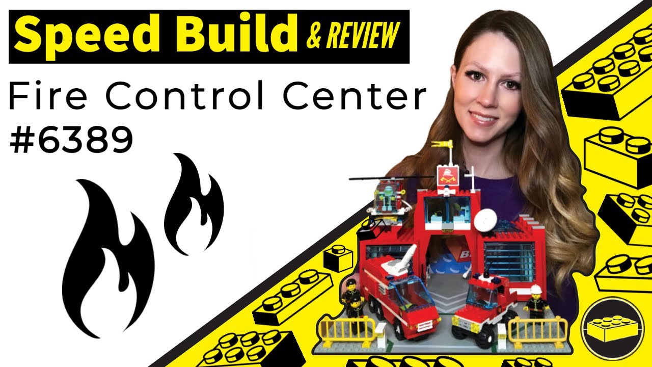 LEGO® Classic Town Set 6389 Fire Control Center Speed Build and Review
