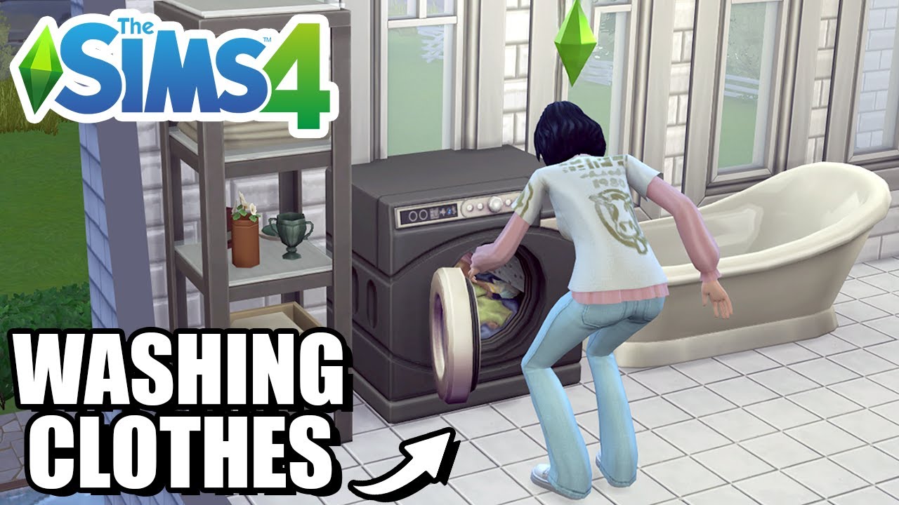 How To Get And Use A Laundry Machine (Washing Clothes Tutorial) - The Sims 4