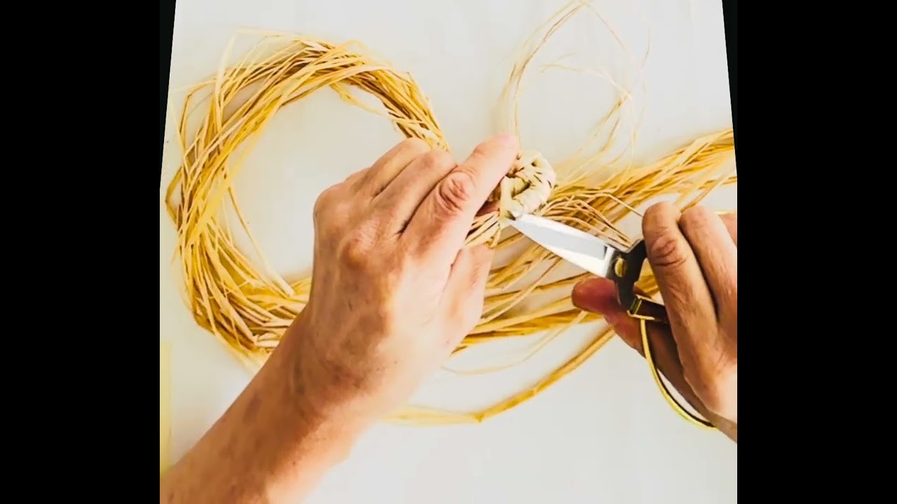 Doğal Rafya ile  almalı başlama tekniği ile başlangıç yapıyoruz