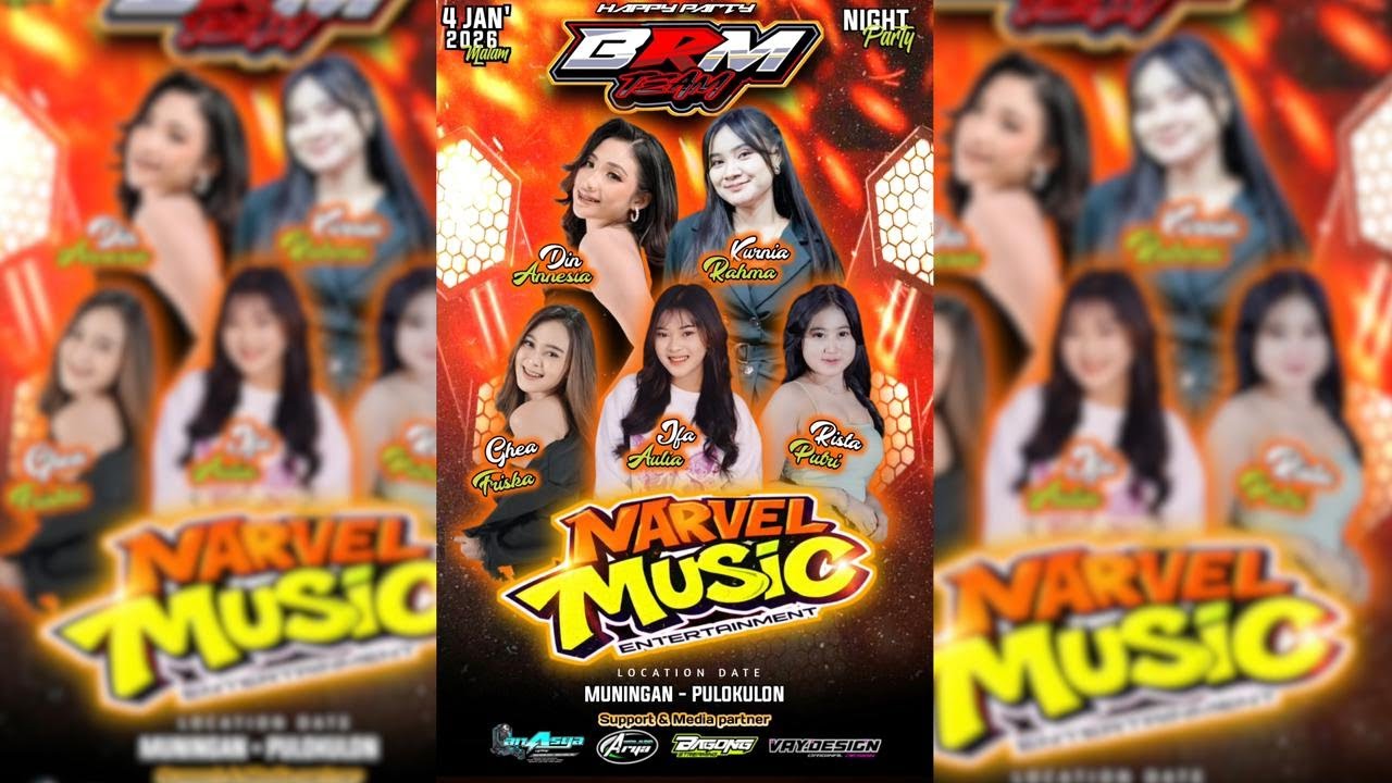 🔴#LIVE MARVEL MUSIC - HAPPY PARTY BRM TEAM - MUNINGAN PULOKULON - ARYA AUDIO - 4 JANUARI 2026
