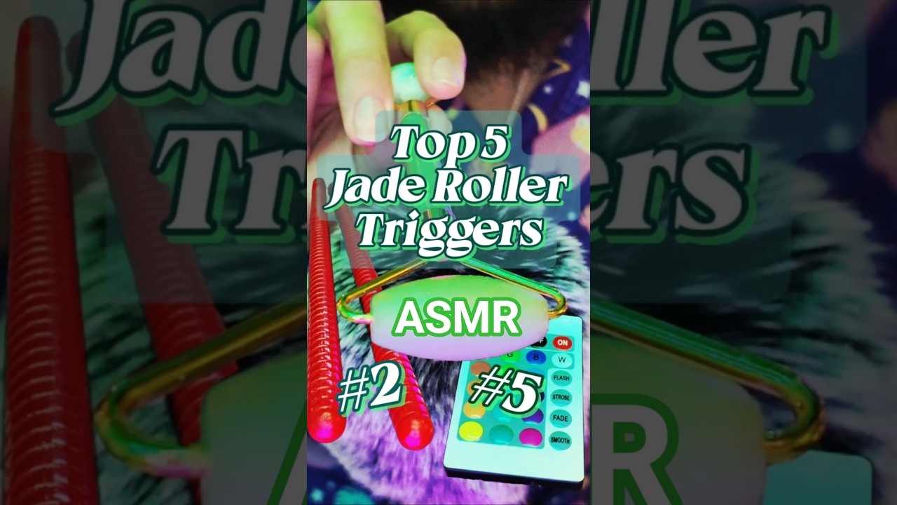 💎 Jade Roller ASMR ♨️ #top5 #asmr #jaderoller #faceroller