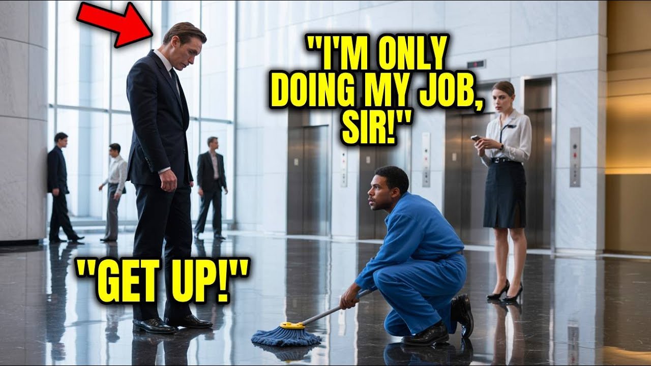 MILLIONAIRE CEO Humiliates Black Janitor — Then Froze when a Tattoo Reveals His TRUE Identity