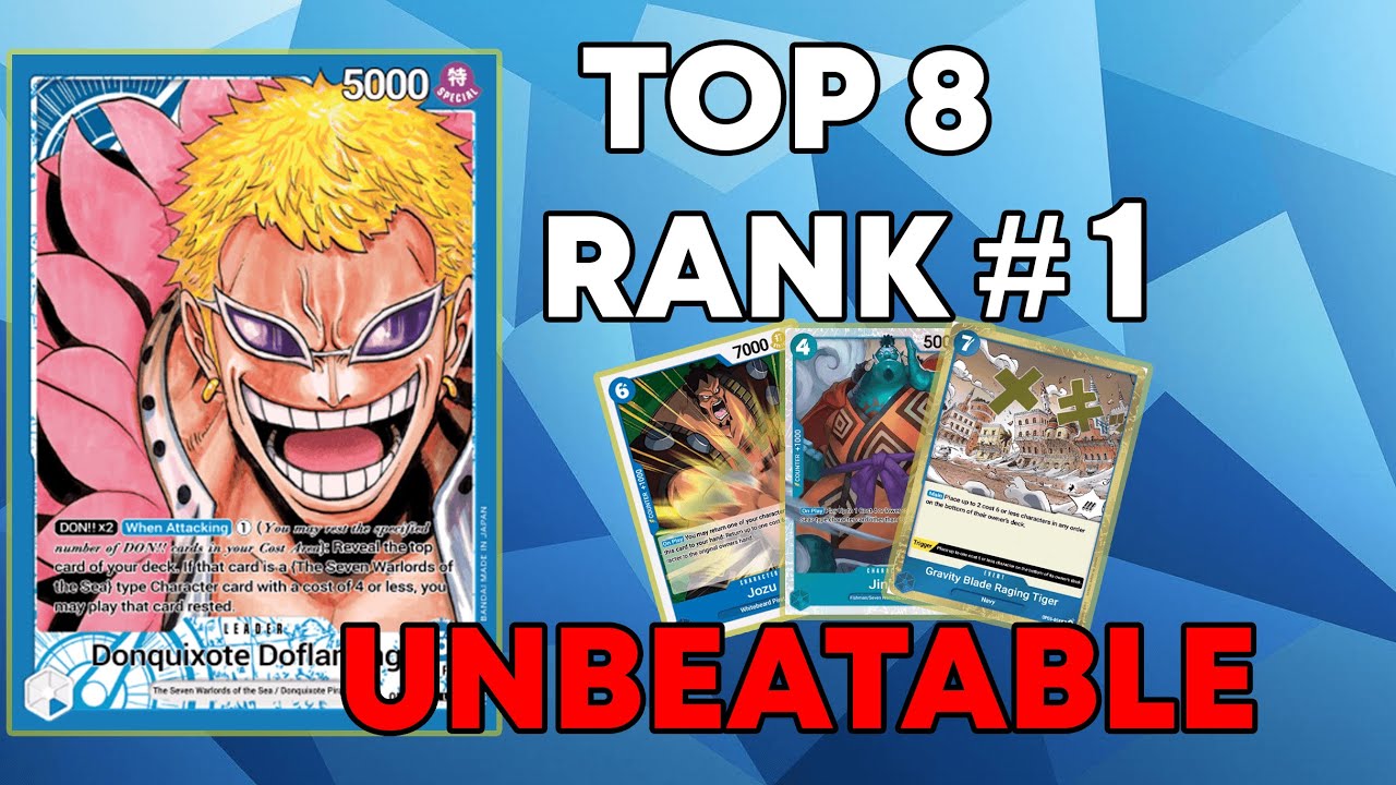 [OP09] Top 8 Treasure cup/Rank 1 OP bounty sim Blue Doflamingo Deck profile
