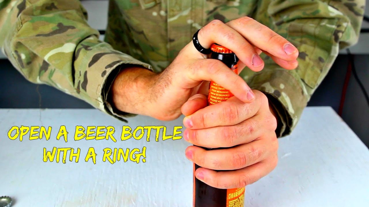 How to Open a Beer Bottle with a Ring!