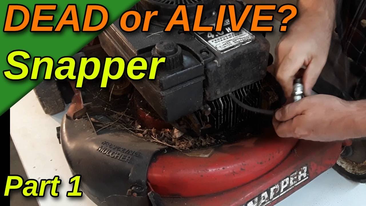 SNAPPER push mower repair.  Will it run again?