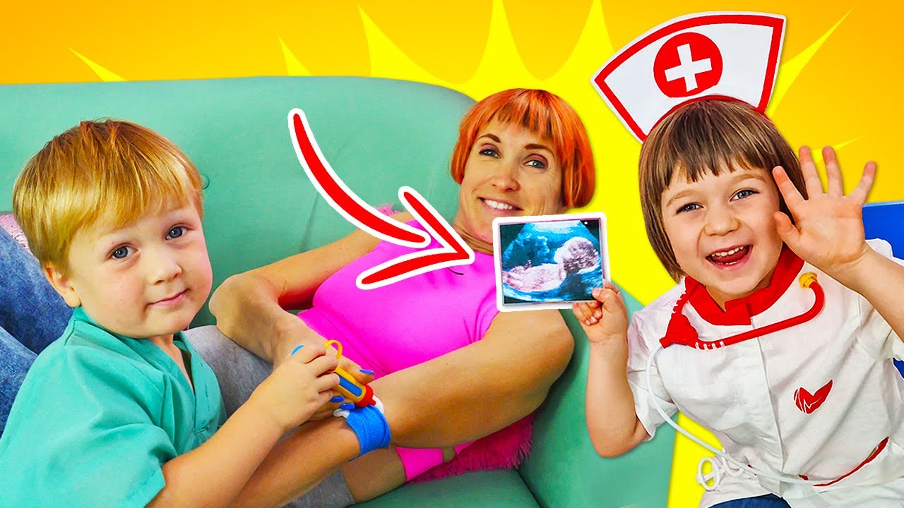 Lucky und die Kinder spielen Doktor. Videoserie für Kinder. Kapuki Kids Deutsch