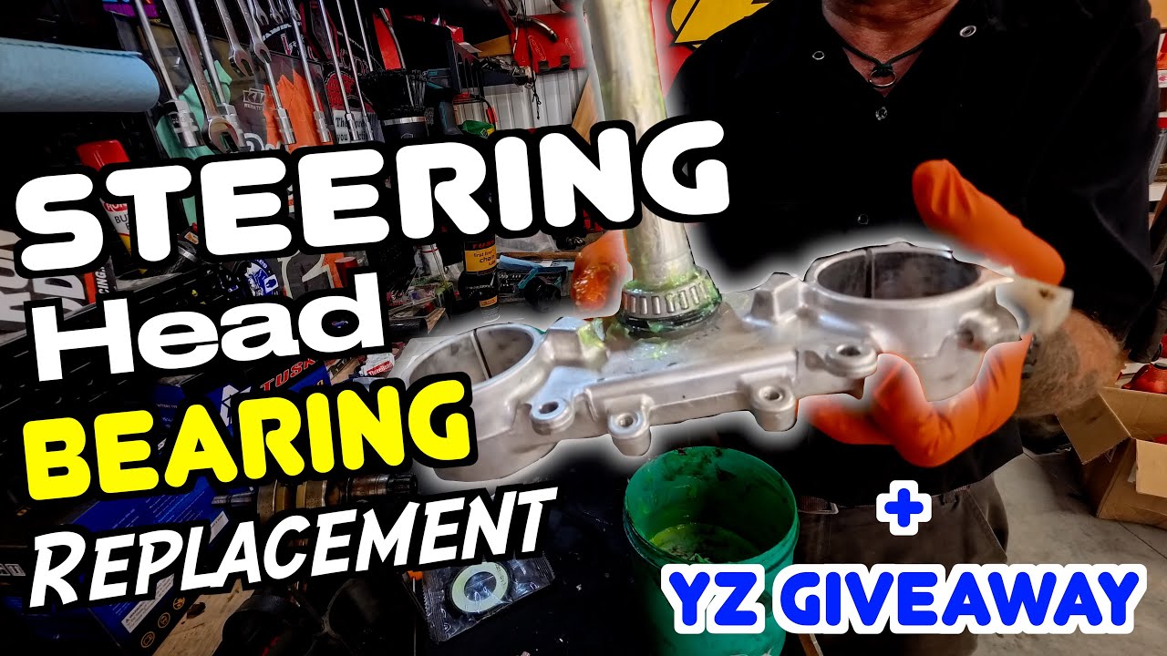 Dirt Bike Steering Head Bearing Replacement + YZ125 Giveaway!