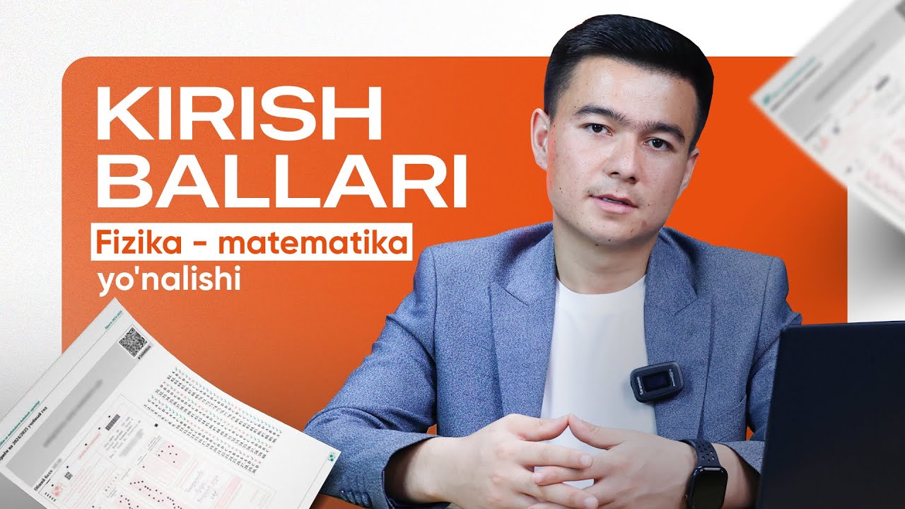 Yo'nalish Tanlash 2024 | Fizika va matematika yo'nalishi kirish ballar