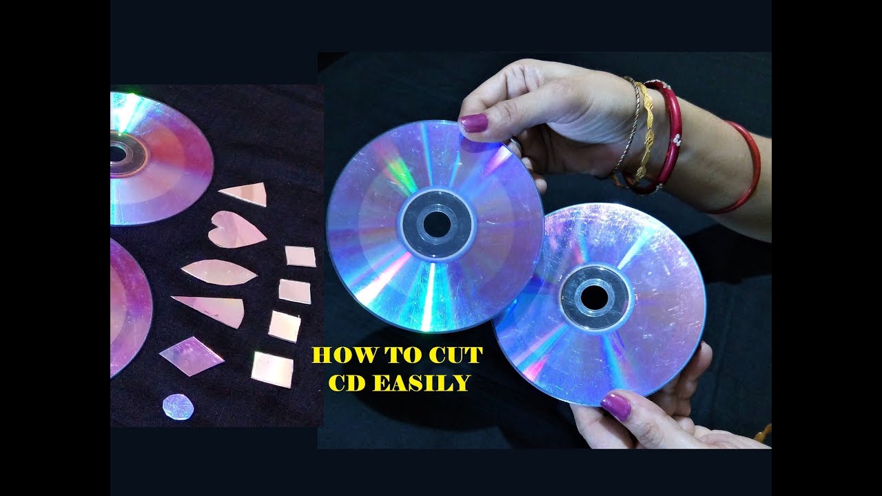 How To Cut CD /DVD Easily For Craft - 3 Easy Method / CD craft / Best out of waste