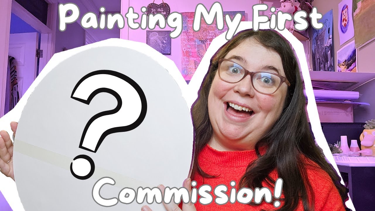 ☆ Art Vlog ☆ Painting My First Commission | Acrylic on Canvas | UK Christian Artist
