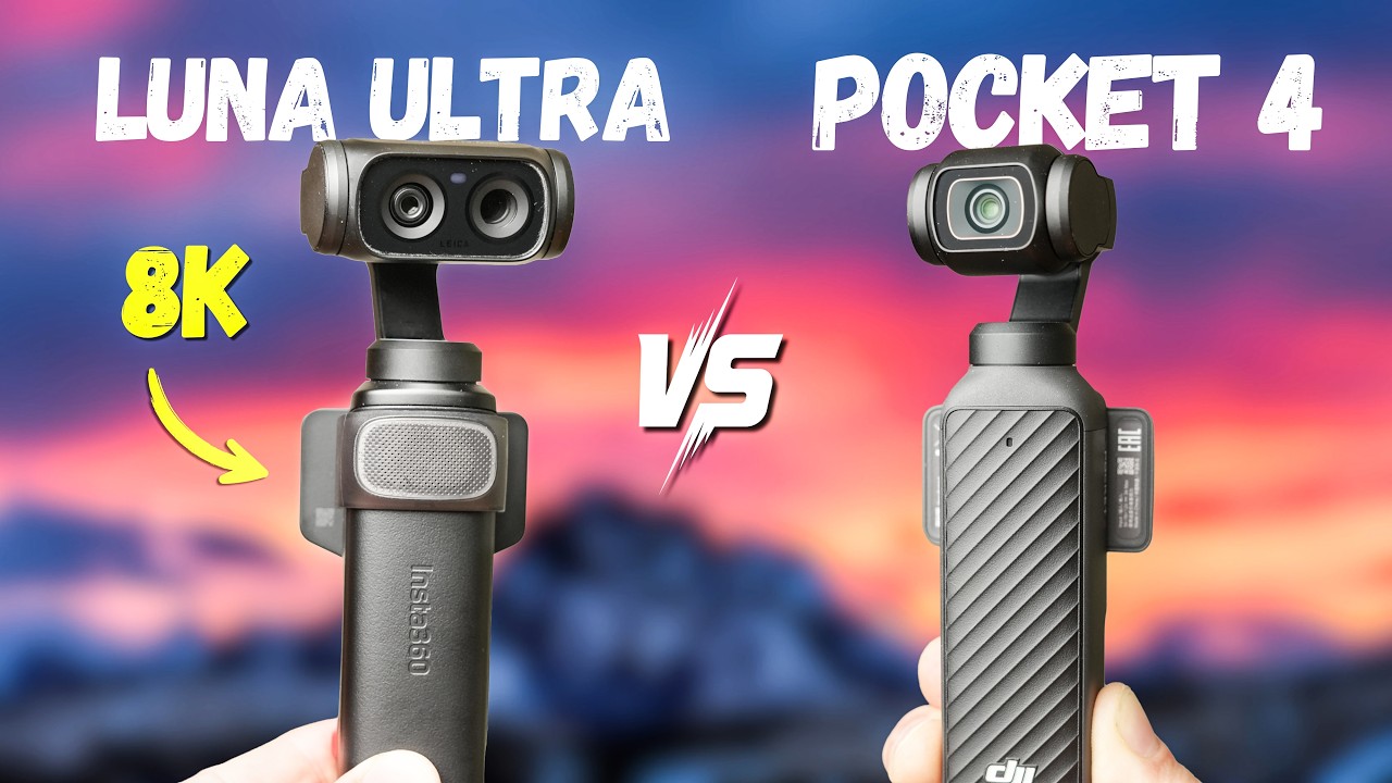 Insta360 Luna Ultra против DJI Pocket 4: ЭТО лучшая карманная камера