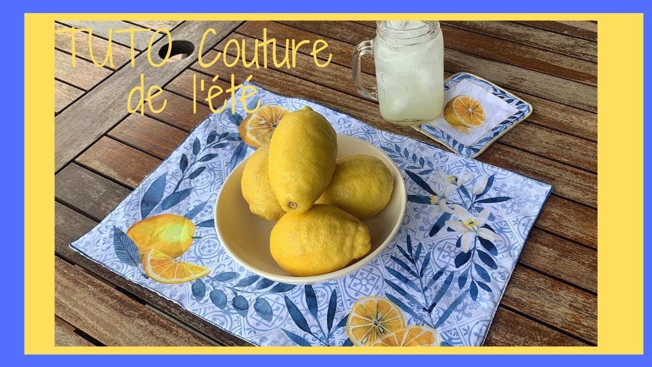 TUTO Couture - Set de table et dessous de verre facile - La Belle Mercerie