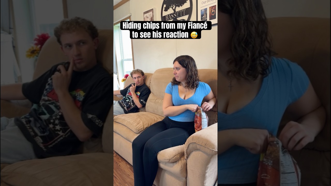 Hiding Chips From My Fianc&eacute; To See His Reaction #shorts