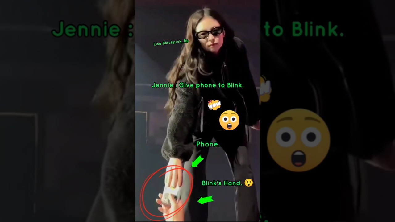 JENNIE 🔥 OMG! Give Phone to Blink! 🔥 2025 #edit #lucky #worldtour