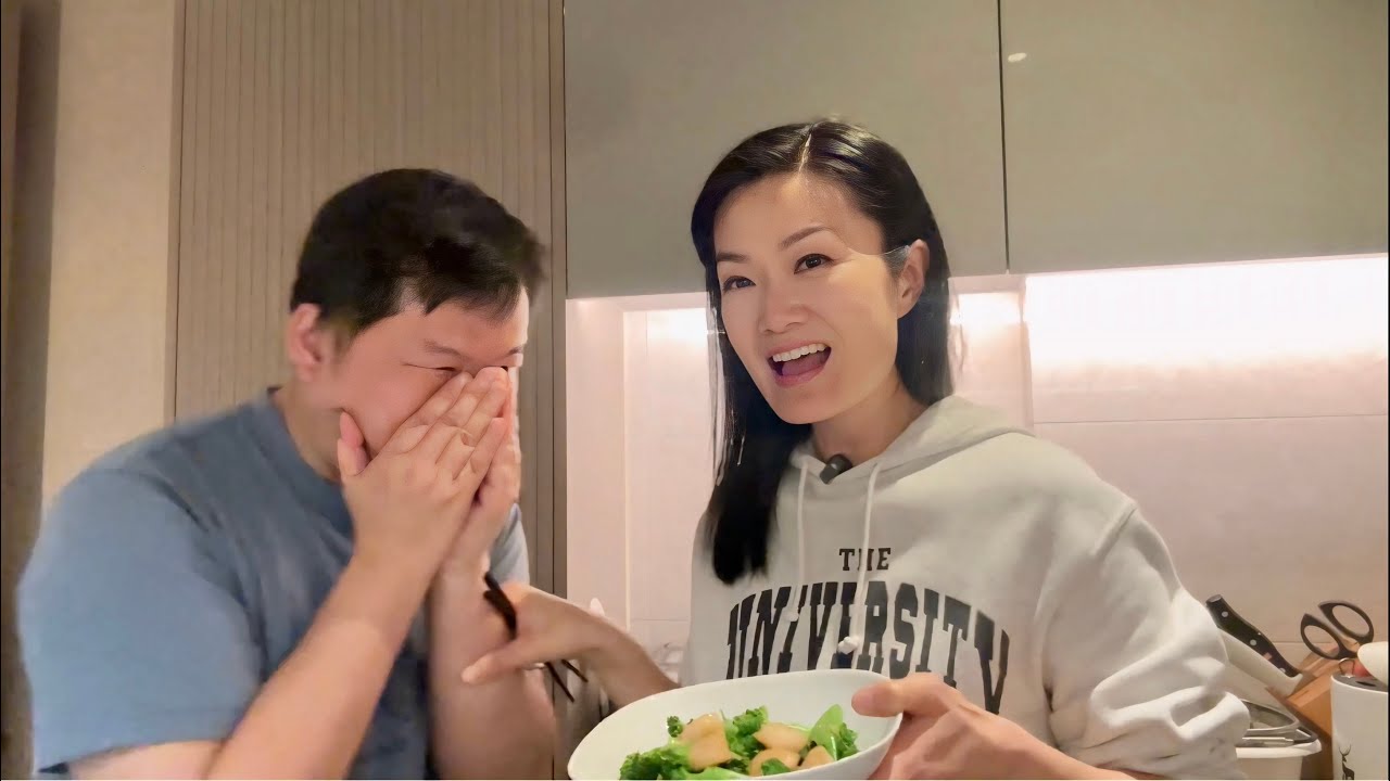 方健儀煮嘢食｜自家種西蘭花炒帶子