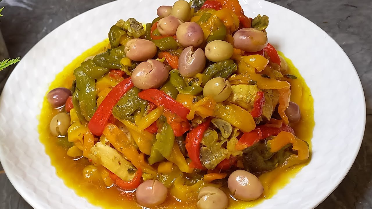 مريقة الدجاج بفلفلة مشوية تاكلو صباعكم وراها كتجي ملبية و معلكة و مذاق رائع بززاف 👌❤️🇲🇦