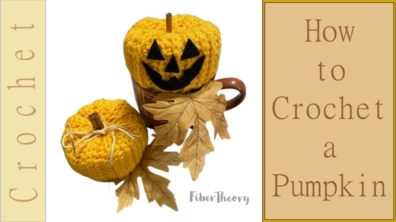 How to Crochet a Pumpkin: How to Add a Jackolantern Face to a Pumpkin; Easy Beginner’s Crochet