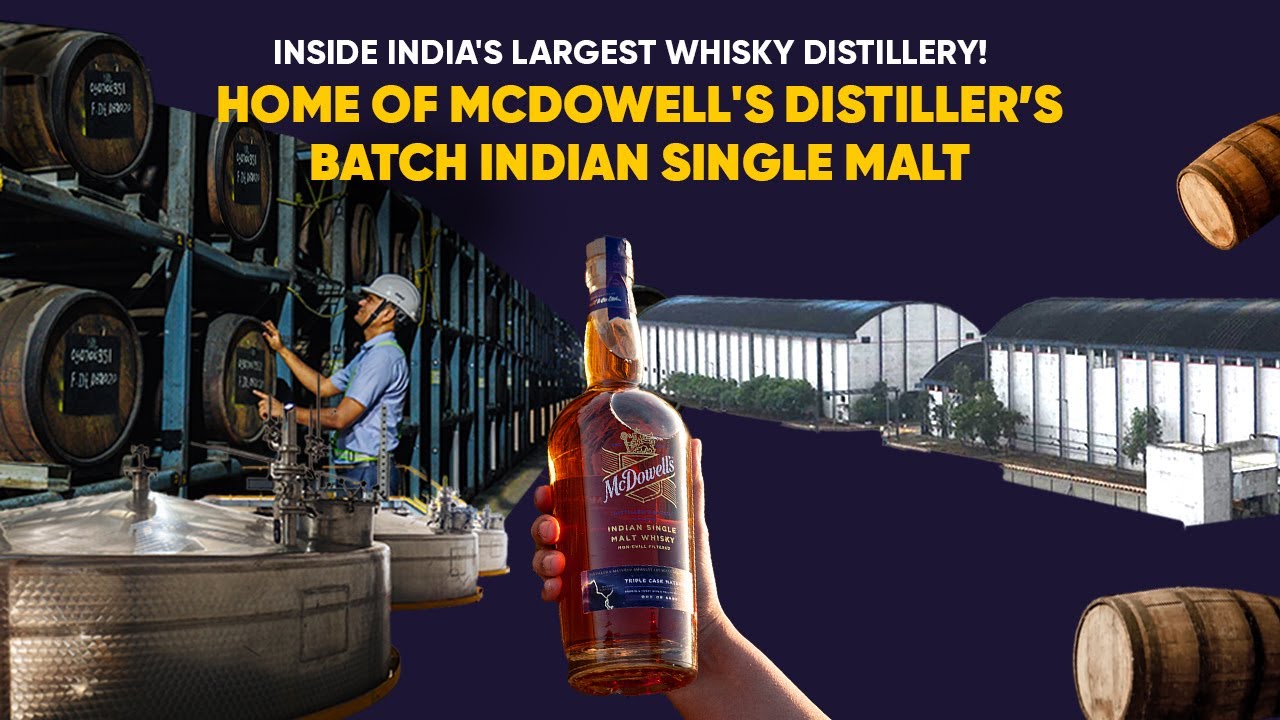 Inside India's Largest Whisky Distillery! | Home of McDowell's No.1, DSP Black, Black & White