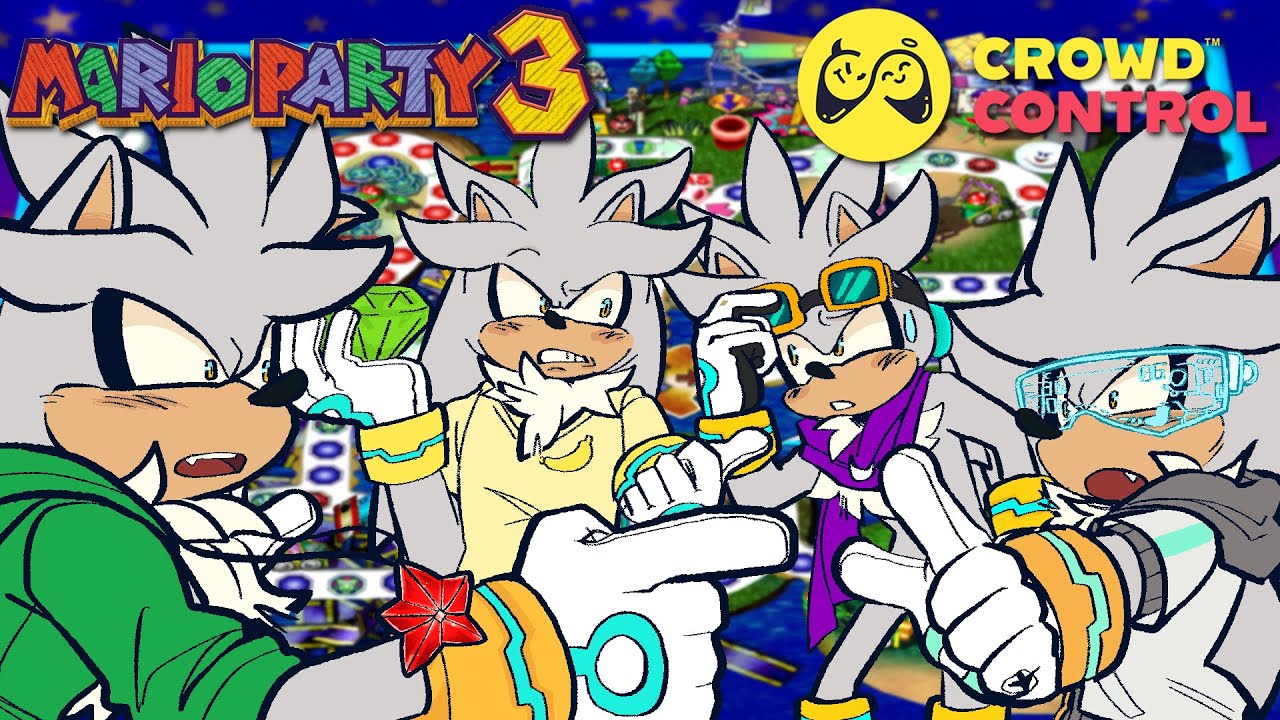 SILVERVERSE IS REAL?!?! - 4 Silvers Play Mario Party 3 Crowd Control!